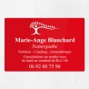 Plaque naturopathe en plexiglas gravé 30x20cm
