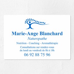 Plaque naturopathe économique en PVC gravoply 30x20cm