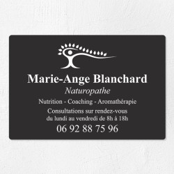 Plaque naturopathe économique en PVC gravoply 30x20cm