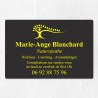 Plaque naturopathe économique en PVC gravoply 30x20cm