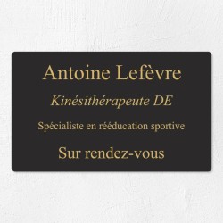 Plaque professionnelle économique en PVC gravoply 25x15cm