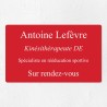 Plaque professionnelle économique en PVC gravoply 25x15cm