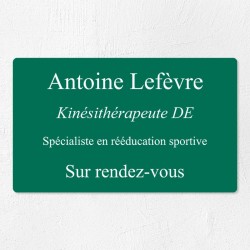 Plaque professionnelle économique en PVC gravoply 25x15cm