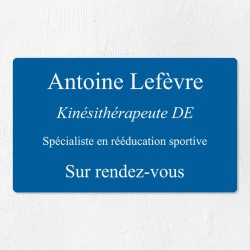 Plaque professionnelle économique en PVC gravoply 25x15cm
