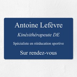 Plaque professionnelle économique en PVC gravoply 25x15cm