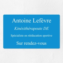 Plaque professionnelle économique en PVC gravoply 25x15cm