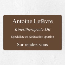 Plaque professionnelle économique en PVC gravoply 25x15cm