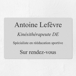 Plaque professionnelle économique en PVC gravoply 25x15cm