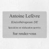 Plaque professionnelle économique en PVC gravoply 25x15cm