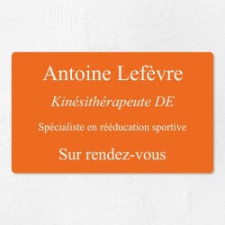 Plaque professionnelle économique en PVC gravoply 25x15cm