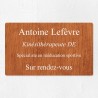 Plaque professionnelle économique en PVC gravoply 25x15cm