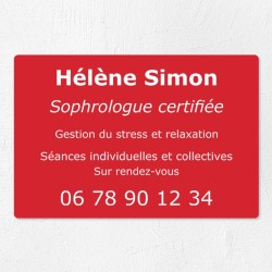 Plaque personnalisée économique en PVC 30x20cm｜Plaque professionnelle