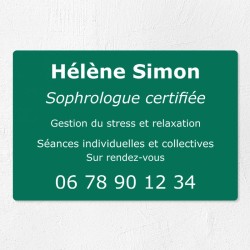 Plaque personnalisée économique en PVC 30x20cm｜Plaque professionnelle