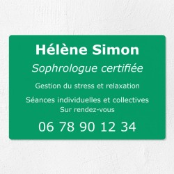Plaque personnalisée économique en PVC 30x20cm｜Plaque professionnelle