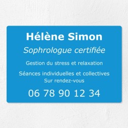 Plaque personnalisée économique en PVC 30x20cm｜Plaque professionnelle