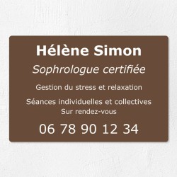 Plaque personnalisée économique en PVC 30x20cm｜Plaque professionnelle