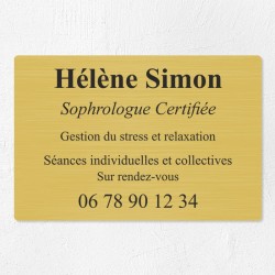 Plaque personnalisée économique en PVC 30x20cm｜Plaque professionnelle