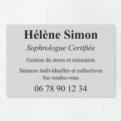 Plaque personnalisée économique en PVC 30x20cm｜Plaque professionnelle