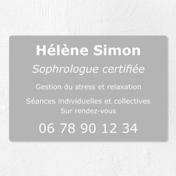 Plaque personnalisée économique en PVC 30x20cm｜Plaque professionnelle