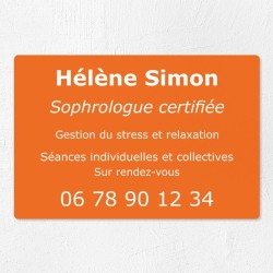 Plaque personnalisée économique en PVC 30x20cm｜Plaque professionnelle