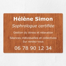 Plaque personnalisée économique en PVC 30x20cm｜Plaque professionnelle