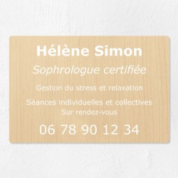 Plaque personnalisée économique en PVC 30x20cm｜Plaque professionnelle