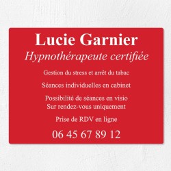 Plaque professionnelle économique en PVC gravoply 40x30cm