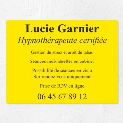 Plaque professionnelle économique en PVC gravoply 40x30cm