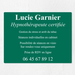 Plaque professionnelle économique en PVC gravoply 40x30cm