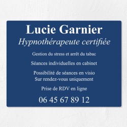 Plaque professionnelle économique en PVC gravoply 40x30cm
