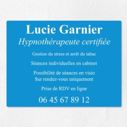 Plaque professionnelle économique en PVC gravoply 40x30cm