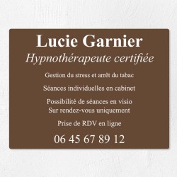 Plaque professionnelle économique en PVC gravoply 40x30cm