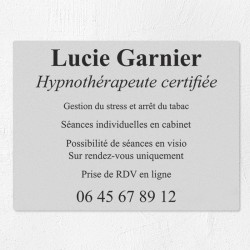 Plaque professionnelle économique en PVC gravoply 40x30cm