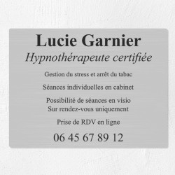 Plaque professionnelle économique en PVC gravoply 40x30cm