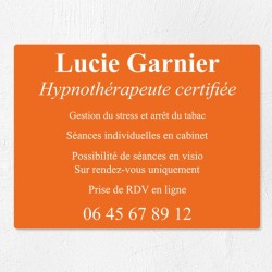 Plaque professionnelle économique en PVC gravoply 40x30cm