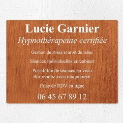 Plaque professionnelle économique en PVC gravoply 40x30cm