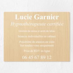 Plaque professionnelle économique en PVC gravoply 40x30cm