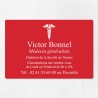Plaque médecin personnalisée économique en PVC gravoply 30x20cm