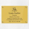 Plaque gravée pour notaire en plexiglas 30x20cm