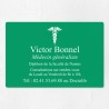 Plaque médecin personnalisée économique en PVC gravoply 30x20cm