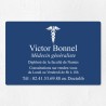 Plaque médecin personnalisée économique en PVC gravoply 30x20cm