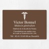 Plaque médecin personnalisée économique en PVC gravoply 30x20cm