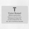 Plaque médecin personnalisée économique en PVC gravoply 30x20cm
