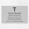 Plaque médecin personnalisée économique en PVC gravoply 30x20cm