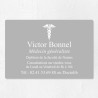 Plaque médecin personnalisée économique en PVC gravoply 30x20cm