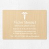 Plaque médecin personnalisée économique en PVC gravoply 30x20cm