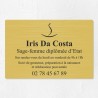 Plaque sage-femme économique en PVC gravoply 30x20cm