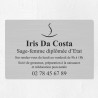 Plaque sage-femme économique en PVC gravoply 30x20cm