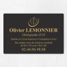 Plaque ostéopathe économique en PVC gravoply 30x20cm