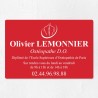 Plaque ostéopathe économique en PVC gravoply 30x20cm